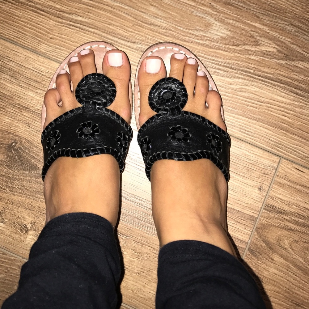 Jack Rogers Black Sandals